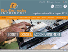 Tablet Screenshot of blas-desmoutiez.com
